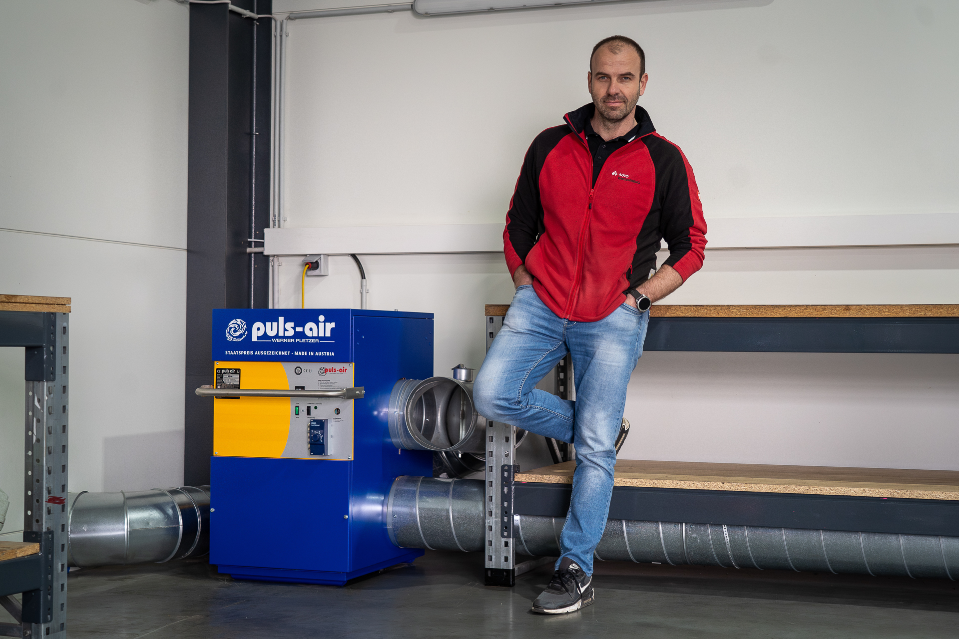 Ales Wiesenberg, owner with Puls-air heater