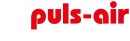 Logo Puls-air kachels wit rood
